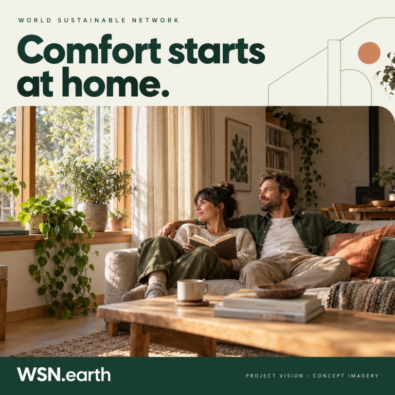 Concept illustration of comfortable daylight in a retrofitted home.